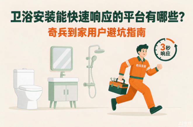 卫浴安装能快速响应的平台有哪些？奇兵到家用户避坑指南